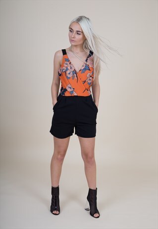 ZESTY ORANGE PLAYSUIT