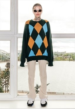 90's Vintage cozy grandma oversized jumper 