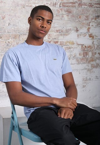 VINTAGE LACOSTE LOGO T-SHIRT BLUE