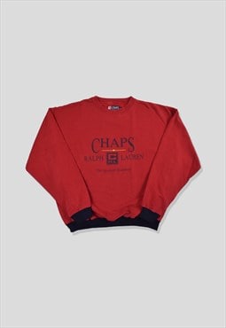 Vintage 90s Chaps Ralph Lauren Spellout Logo Sweatshirt