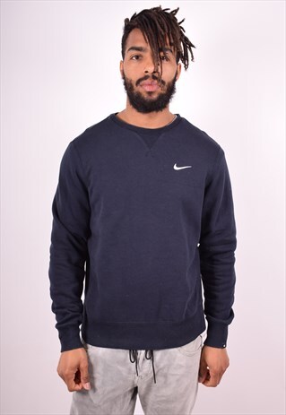 NIKE MENS VINTAGE SWEATSHIRT JUMPER MEDIUM BLACK 90S