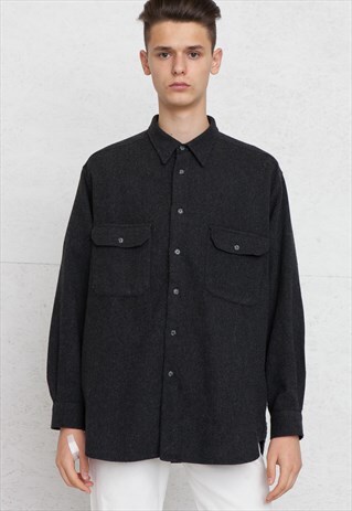 VINTAGE BLACK LEE LONG SLEEVE SHIRT