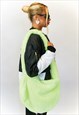 Jungleclub Faux Fur Lime Green Shoulder Bag