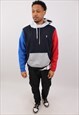 VINTAGE MEN'S POLO RALPH LAUREN MULTICOLOUR PULLOVER HOODIE