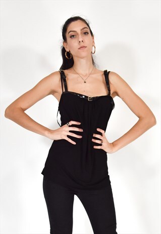 DOLCE & GABBANA TOP VINTAGE BLACK