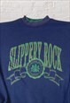 VINTAGE MADE IN USA COLLEGE SWEATSHIRT IN NAVY 