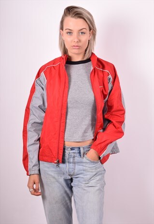 NIKE WOMENS VINTAGE JACKET MEDIUM RED 90'S
