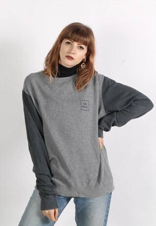 VINTAGE 90'S OVERSIZE BASICS SWEATSHIRT GREY