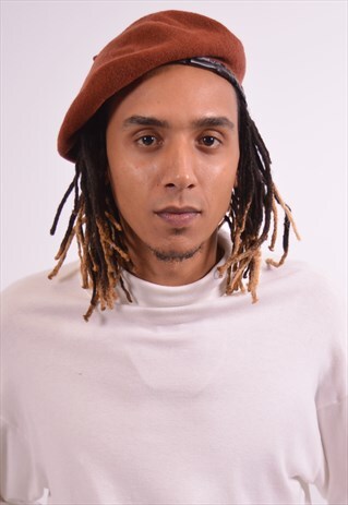 VINTAGE BENETTON BERET BROWN
