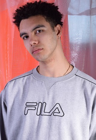 VINTAGE FILA GREY SWEATSHIRT