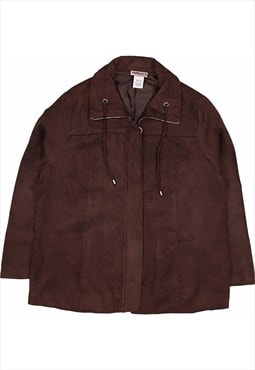Vintage 90's Millers Leather Jacket Suede Zip Up