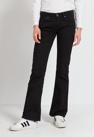 VINTAGE BLACK LEVI'S BOOT CUT DENIM JEANS