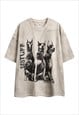 DOBERMANN T-SHIRT VINTAGE WASH DOG TOP GRUNGE PINSCHER TEE