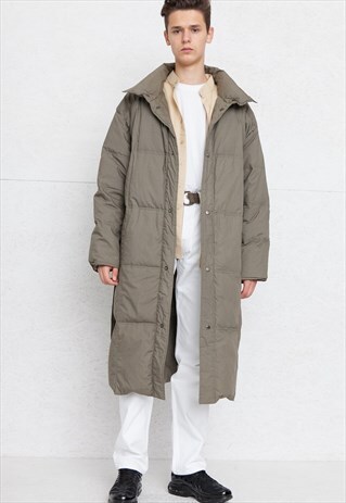 VINTAGE KHAKI ALDO COLITTI PUFFA PUFFER COAT