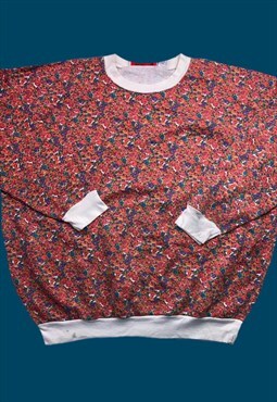 vintage 90s flower jumper