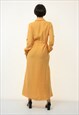 60S VINTAGE WOMAN MAXI LONG ROBE STYLE DRESS SIZE SMALL 3389
