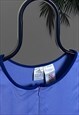 ADIDAS SPORT PERFORMANCE VEST WITH FRONT ZIPPER CROP IN BLUE