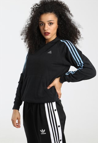 90S ADIDAS EMBROIDERED LOGO HOODIE