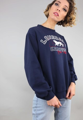 VINTAGE RETRO OVERSIZED LONSDALE SWEATER SWEATSHIRT