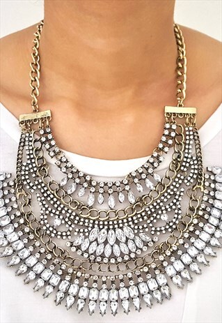 FESTIVAL LAYERED STATEMENT NECKLACE