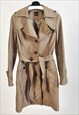 Vintage 00s trench coat in khaki