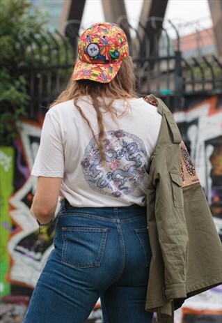 WAVY FESTIVAL CAP - ORANGE ROSE (PERFECT FOR SUMMER)