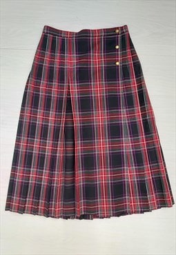 Y2K Windsmoor Tartan Long Kilt Style Skirt 