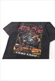 HELICOPTER T-SHIRT COMBAT TEE RETRO GAME TOP IN VINTAGE GREY