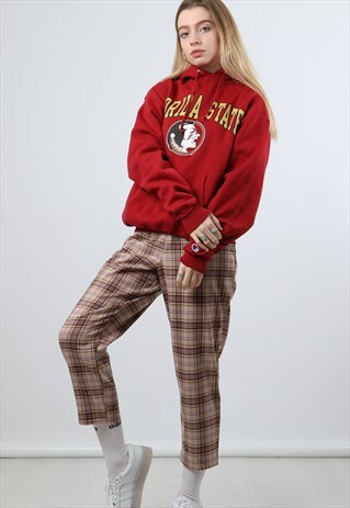 VINTAGE CHAMPION RED MEDIUM PRINT SWEATSHIRT