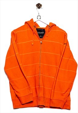 Vintage Nautica  Sweat Jacket Plain Look Orange/Striped