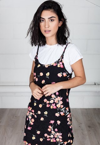 VINTAGE FLOWER SILK SUMMER DRESS