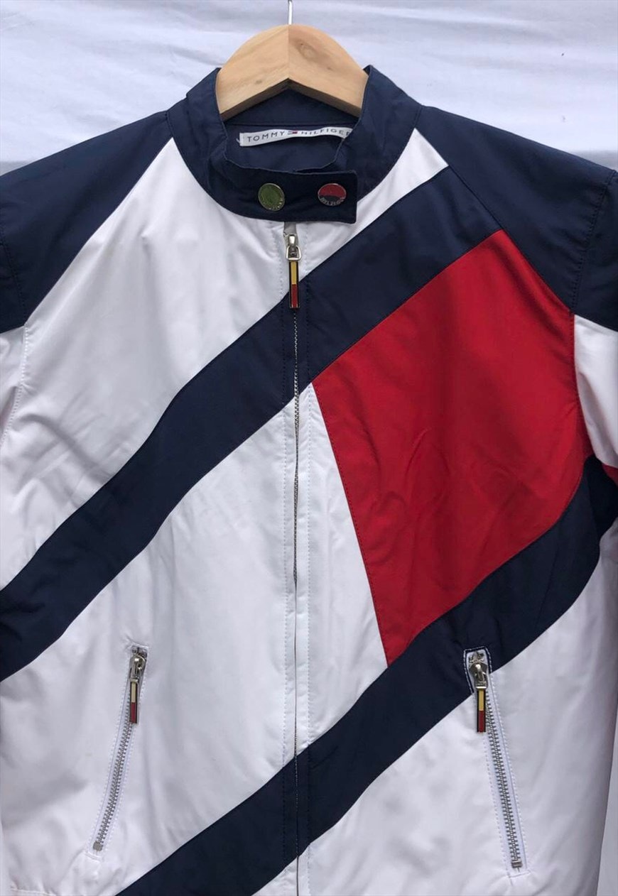 tommy hilfiger white windbreaker