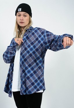 Vintage Tommy Hilfiger 90s Shirt Checked Blue