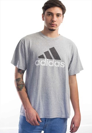 VINTAGE ADIDAS LOGO T-SHIRT 90S M 7.2