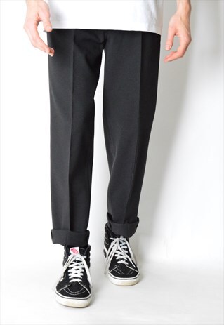 VINTAGE 90S BLACK MINIMLAIST PANTS