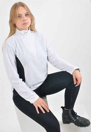 VINTAGE 90'S 1/4 ZIP FLEECE JUMPER