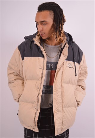 VINTAGE KAPPA PADDED JACKET BEIGE