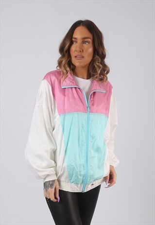 SHELL BOMBER JACKET PATTERNED OVERSIZED PRINT UK 16 (DK3Y)