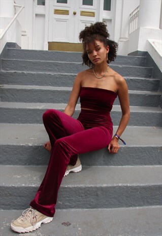 MERLOT VELVET FLARES