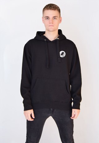 BLACK PALM HOODIE