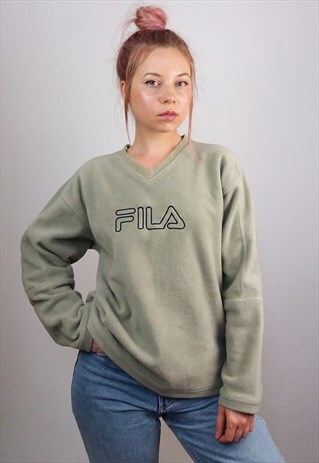 VINTAGE 90'S FILA FLEECE BIG EMBROIDERY LOGO