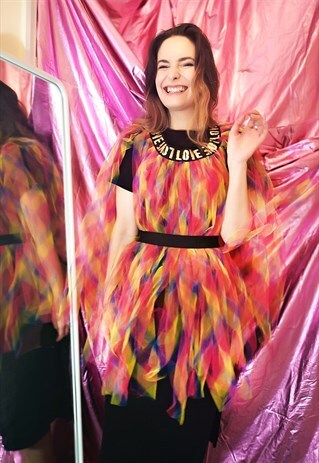 RAINBOW TULLE SKIRT WITH MULTI DESIGN USE