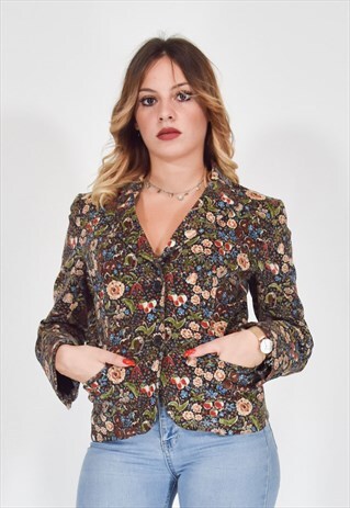 MOSCHINO CHEAPANDCHIC MULTICOLOR SHORT JACKET