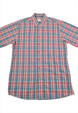 Vintage Wrangler Shirt Short Sleeved Checked XL