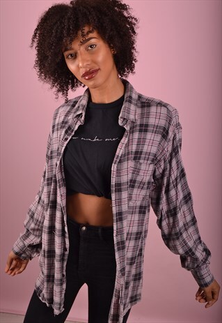 PINK CHECK FLANNEL SHIRT GRS1115