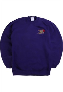 Vintage 90's Gildan Sweatshirt Midnight Rose HeavyweightZip 