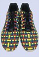 ADIDAS MENS TRAINERS UK9.5 MULTICOLOURED LACE UP ANKLE RISE 