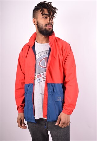 HELLY HANSEN MENS VINTAGE JACKET MEDIUM RED 90'S