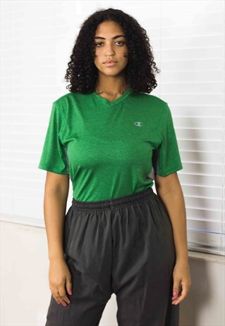 VINTAGE CHAMPION T-SHIRT LOGO 90S M 4.8