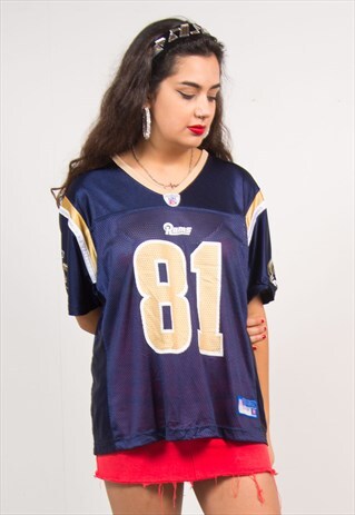 REEBOK VINTAGE 90'S NFL RAMS JERSEY TOP